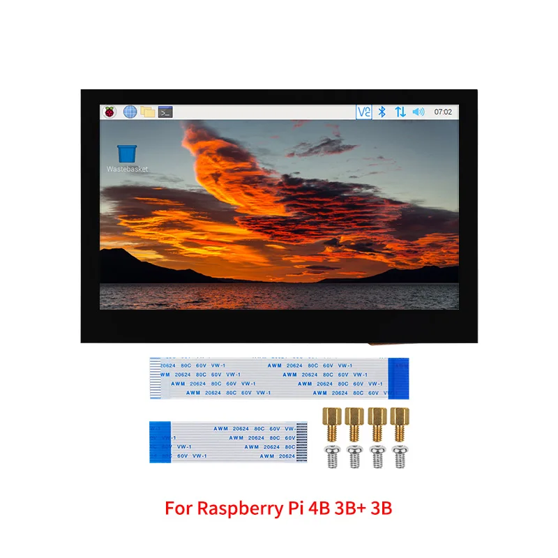 4,3-Zoll-DSI-Touchscreen für Raspberry Pi 5 4B 3B+ 3B Kapazitives Touch-IPS-Display 800 * 480 LCD-Monitor