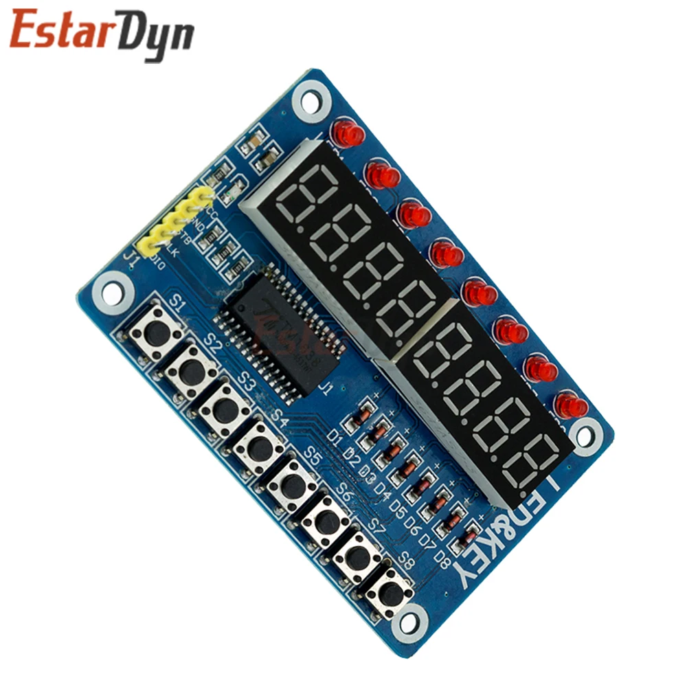 Estardyn TM1637/TM1638/MAX7219 LED-Anzeigemodul, 4/8 Bit 0,36 Zoll – Bild 3