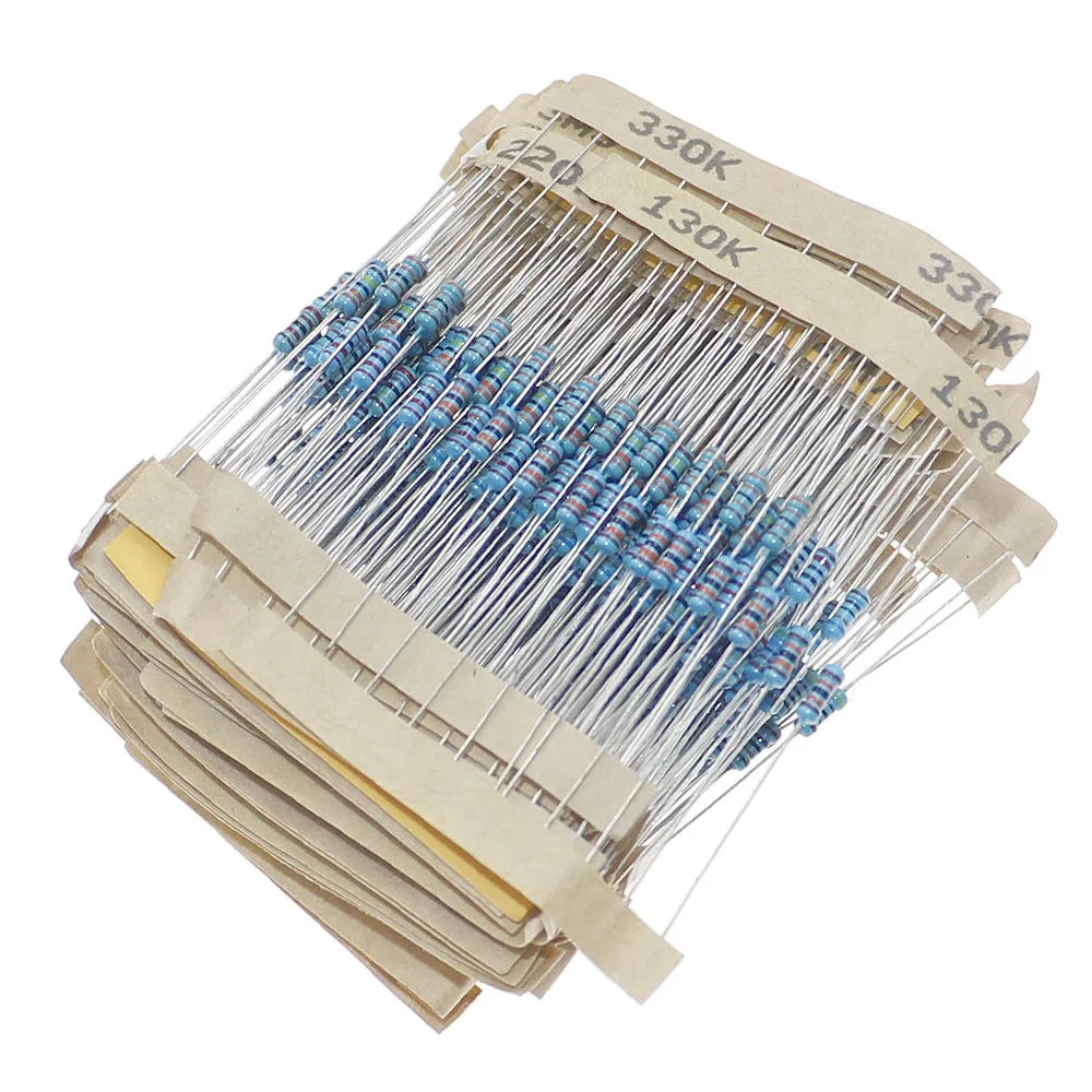 1/8W 1/4W 1/2W 1W 2W 3W 5W Metallfilm-Widerstände Sortiment-Set 1% – Bild 3