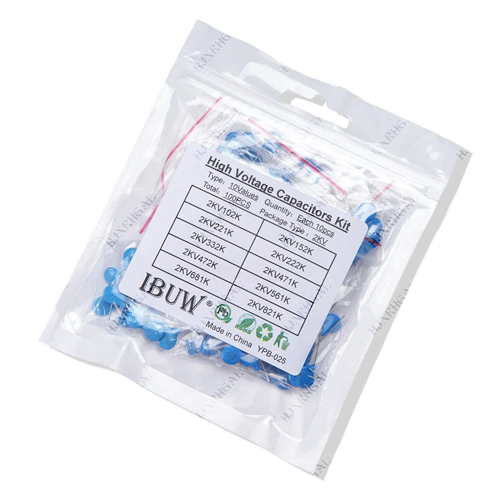2KV hochspannung keramik kondensator Sortiment Kit 2KV (100 Stück) – Bild 6