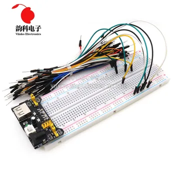 MB-102 MB102 Breadboard 400 830 Point Solderless PCB Bread Board Test Develop DIY für Arduino Labor SYB-830
