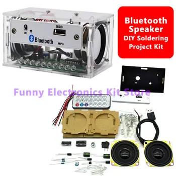 DIY Bluetooth-Lautsprecher-Bausatz Weiß Stereo Elektronisches Lötprojekt Lehrpraxis Elektronik-Kit zum Lernen