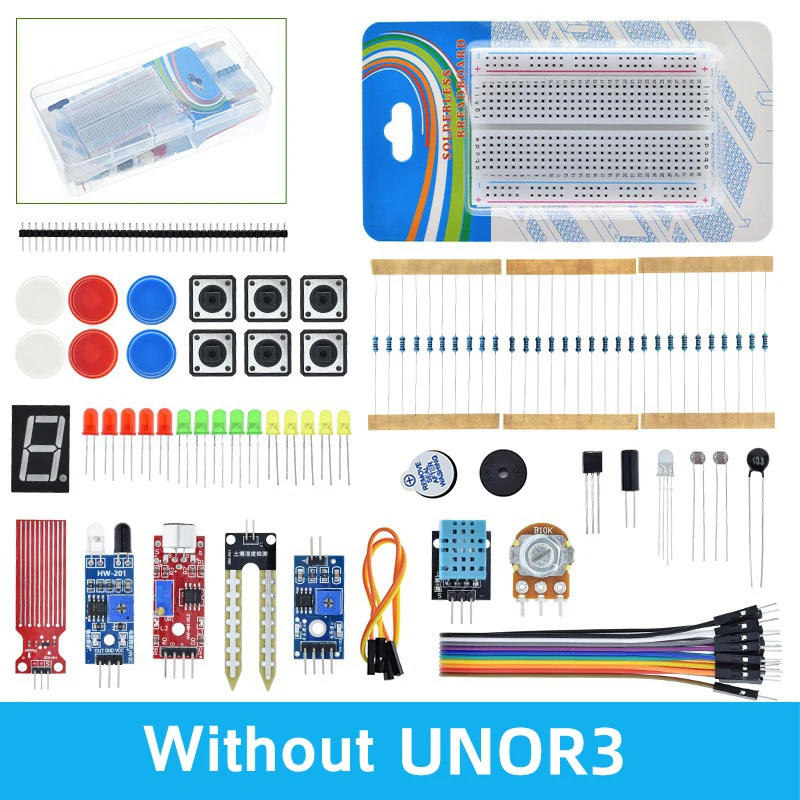 TZT Basic Starter Kit für Arduino UNOR3 Set R3 DIY Kit - TZTUNO R3 Board/Breadboard + Einzelhandelsverpackung