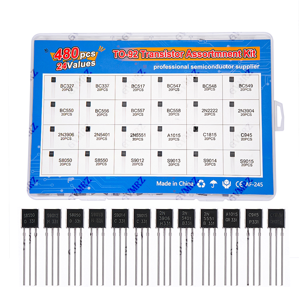 TO-92-Transistor-Sortiment-Set mit 24 Werten (480 Stück) – Bild 5
