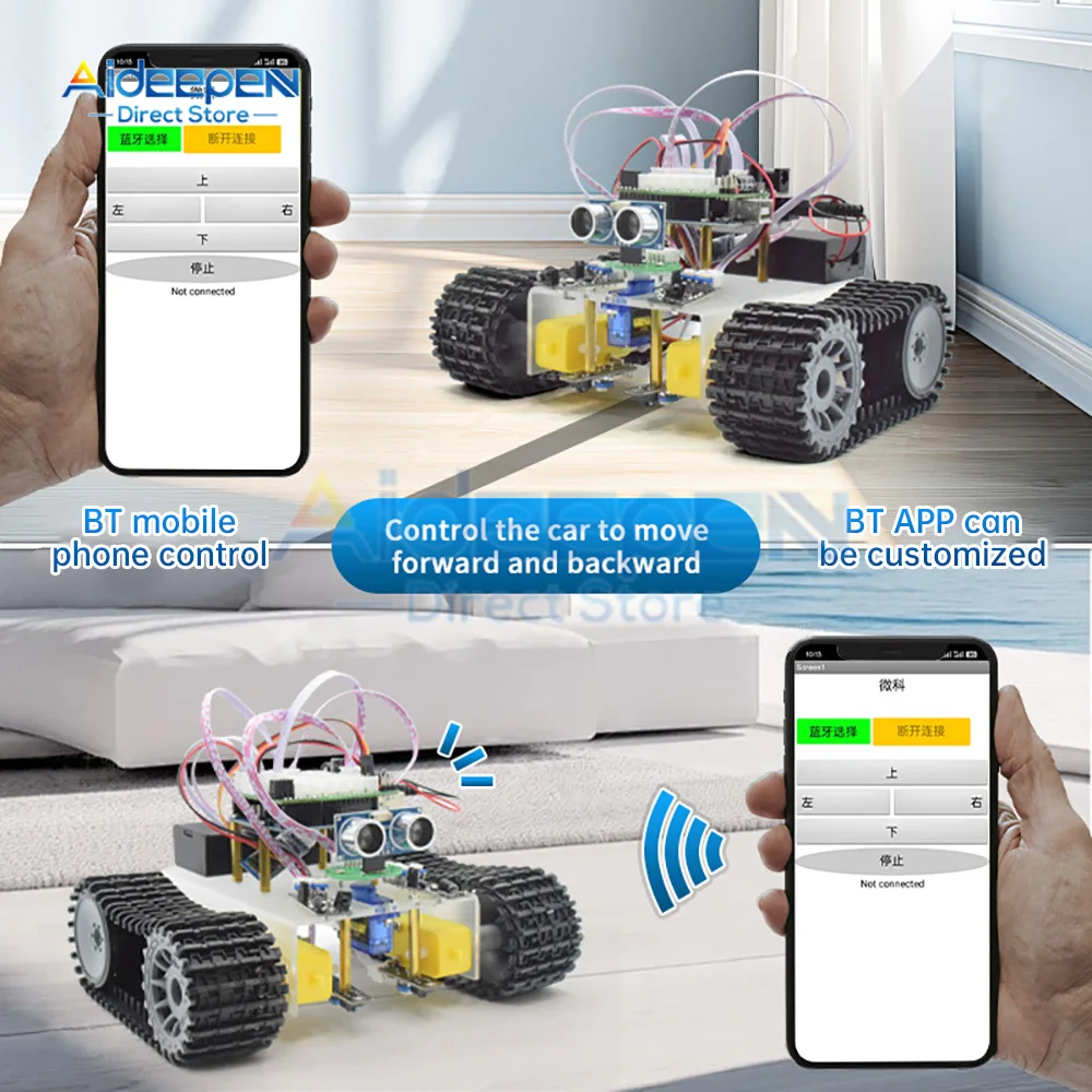 Intelligenter Roboter-Bausatz mit Ultraschall-Hinderniserkennung – Bild 3