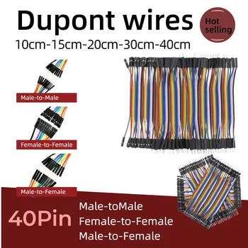 Dupont Line 10 cm 20 cm 30 cm 40 Pin Stecker auf Stecker + Stecker auf Buchse und Buchse auf Buchse Jumper