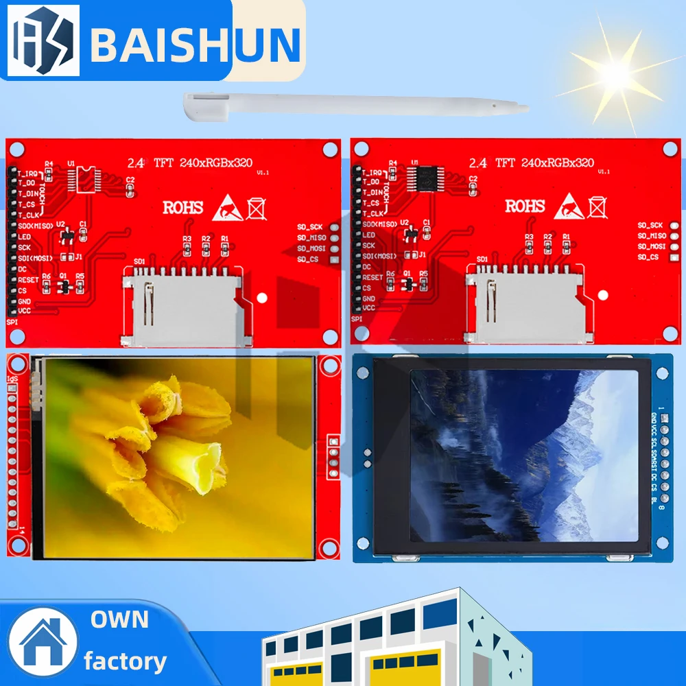 2,4-Zoll-TFT-LCD-Anzeigemodul - 240x320 RGB SPI-Schnittstelle mit ST7789-Controller, 65K Farben