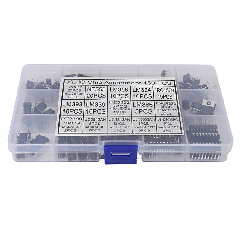 Xl ic chip sortiment 150 stücke oszillator pc817 ne555 lm358 lm324 – Bild 6