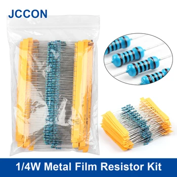 1/4W 30 Wert Metall Film Widerstand Kit 1% Klingelte Carbon Widerstand Sortiment kit Set 10R-1M (300 Stück)