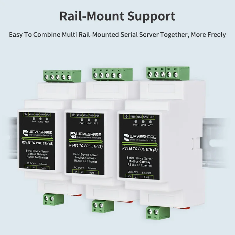 Industrieller serieller Server, RS485 auf RJ45, Ethernet-Modul, TCP/IP – Bild 5