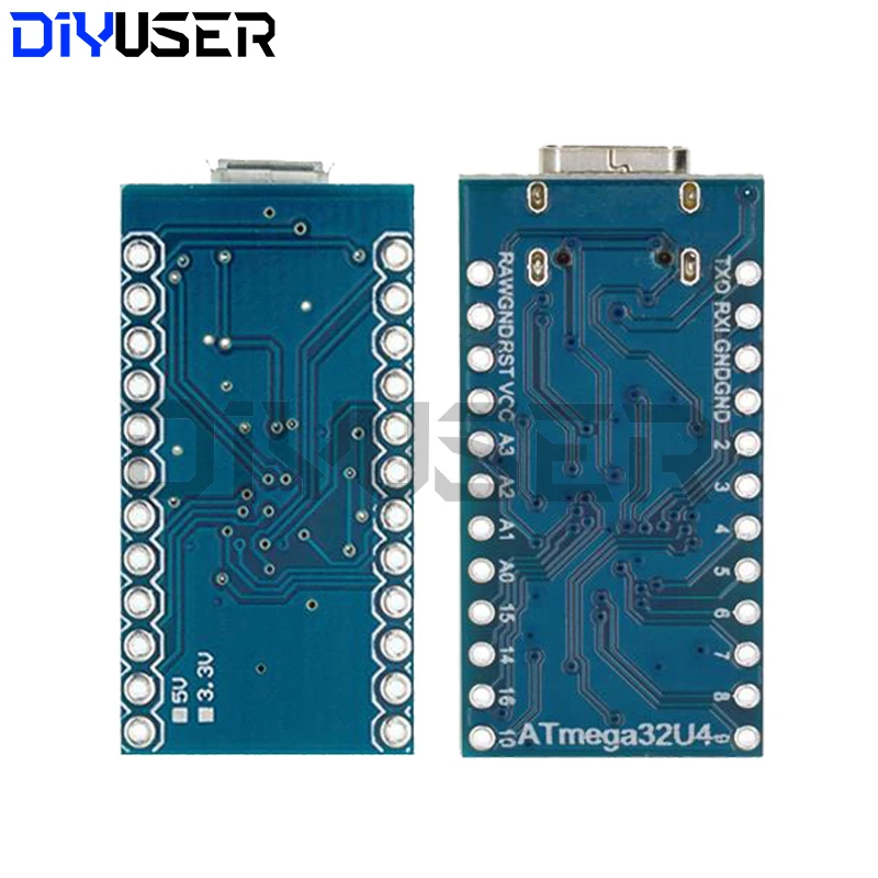 MICRO/MINI/TYPE-C USB ATMEGA32U4 Modul 5V 16MHz Board ATMEGA32U4-AU/MU – Bild 2