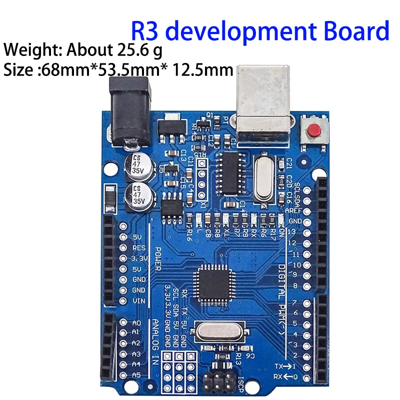 UNO R3 (CH340G) MEGA328P für Arduino UNO R3 + USB KABEL ATMEGA328P-AU Entwicklung Board 16Mhz TYPE-C