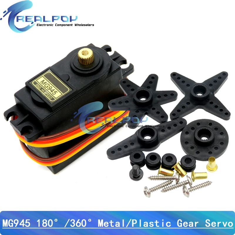 SG90 SG92R MG90S MG945 MG946R MG995 MG996R Servo Metall Getriebe – Bild 3