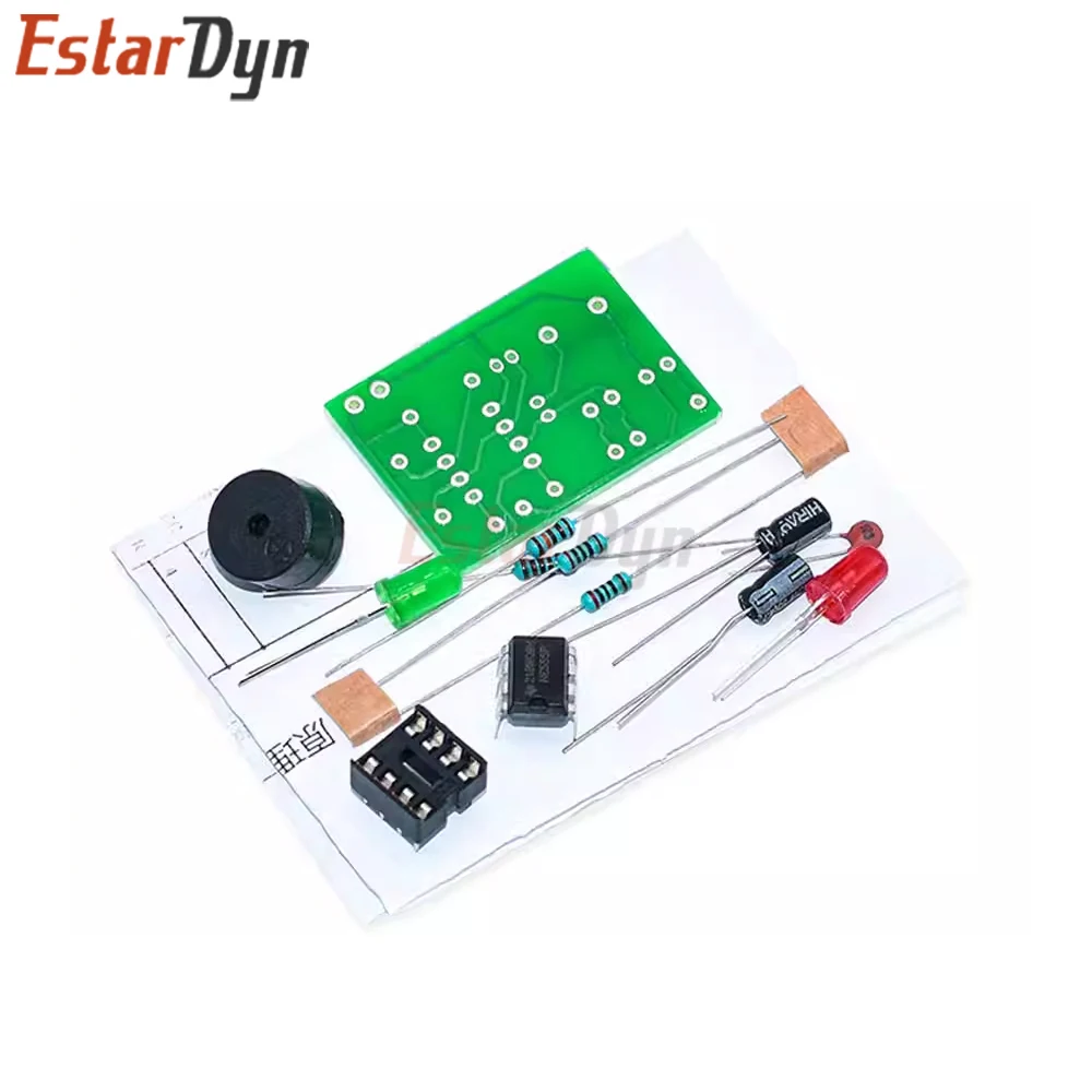 NE555 Astable Multivibrator Kit NE555P Nicht stabile Schaltung Dual – Bild 2