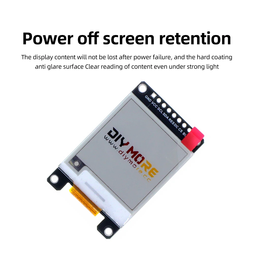 E-Paper E-Ink Displaymodul 128*296 152*152 SSD1680 Treiberchip – Bild 6