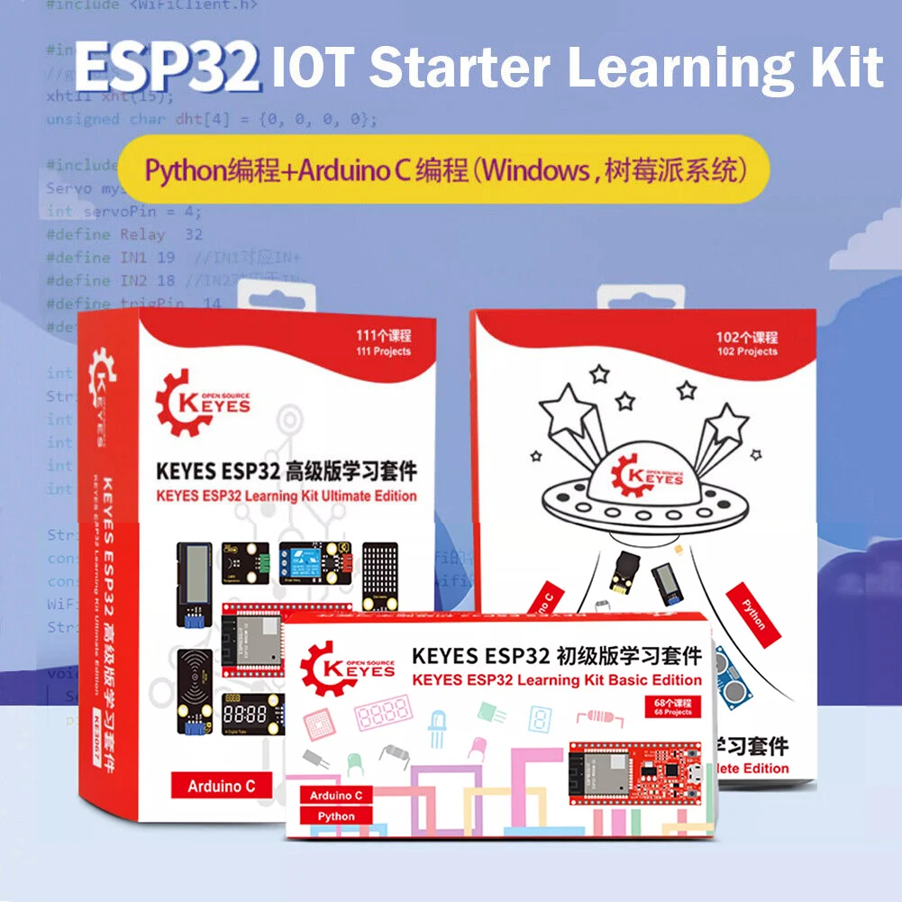KEYESTUDIO ESP32 Basic Ultimate Learning Kit Elektronische Komponenten – Bild 2