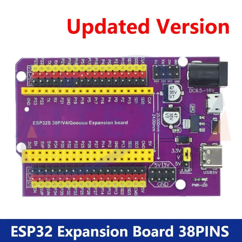 ESP32-Entwicklungsplatine TYPE-C/MICRO USB CP2102 WiFi+Bluetooth Dual Core ESP32-DevKitC-32 ESP-WROOM-32