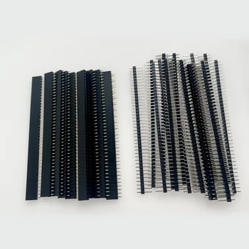 2,54mm 40 Pin 1x40 Einreihige Männliche Und Weibliche 2,54 Zerbrechliche Pin Header PCB JST Stecker (10 Stück)