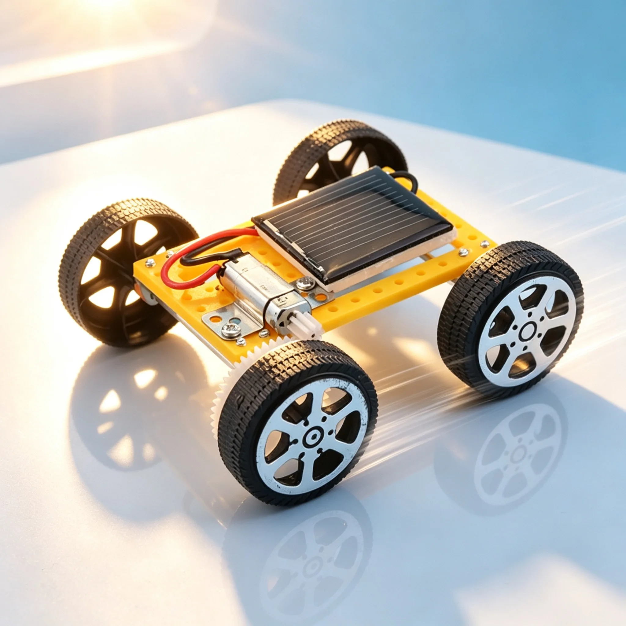 DIY Solar-Auto Bausatz STEM Lehrreiches Wissenschaftsexperiment Spielzeug Mini-Fahrzeugmodell Kinder