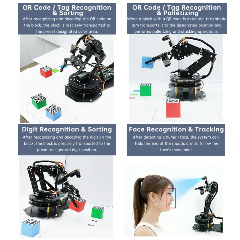 6-DOF Roboterarm mit Greifzange, PS2-Steuerung, Metalllegierung, 20kg – Bild 4