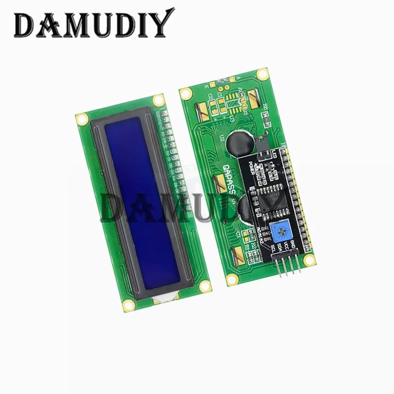 LCD1602+I2C Modul Blau/Gelb Grün Bildschirm 16x2 Zeichen LCD Display – Bild 2