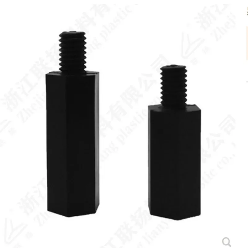 Nylon-Abstandshalter M2 M2,5 M3 M4*L+6, männlich zu weiblich – Bild 4