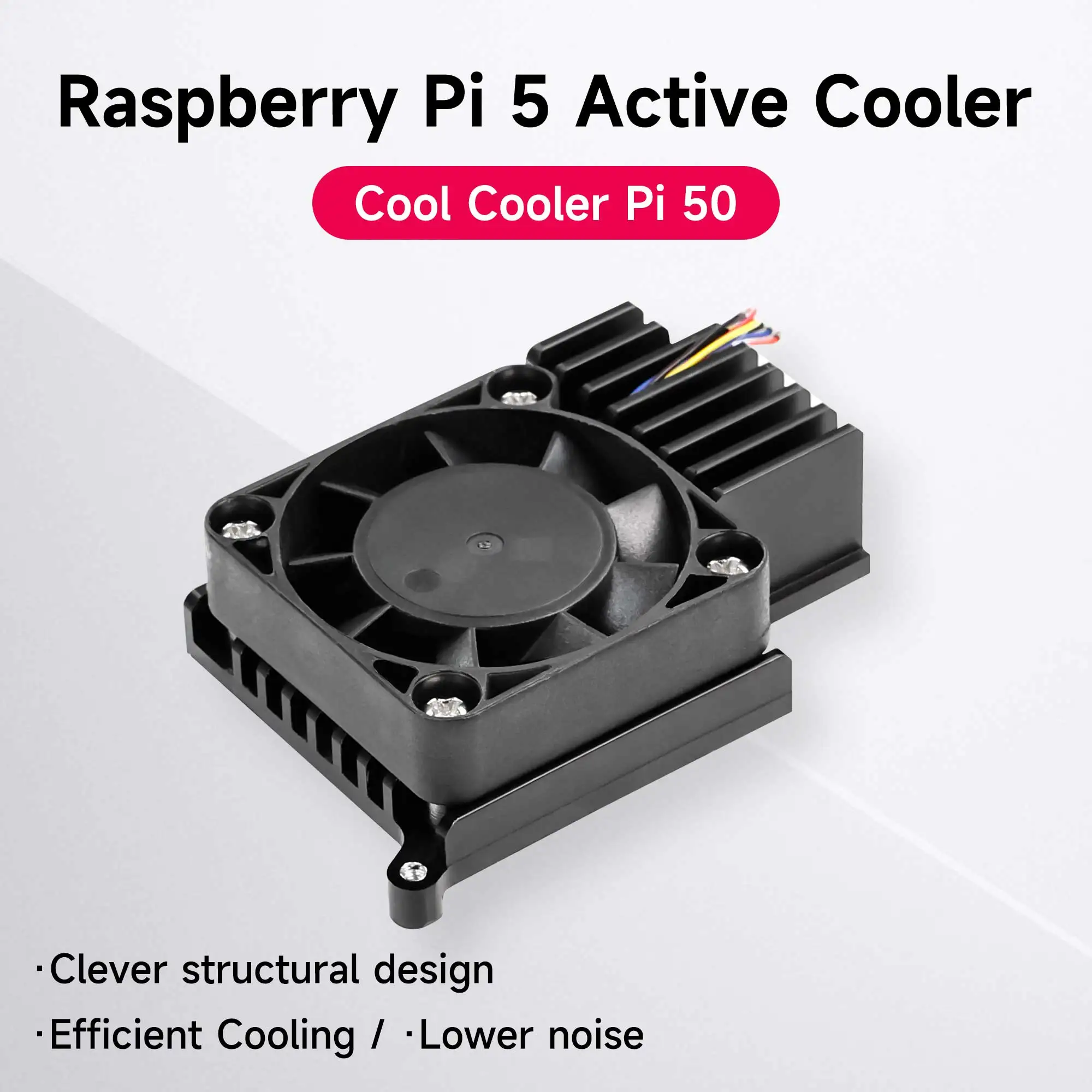 Raspberry Pi 5 Gehäuse Aluminium Aktiv kühler schwarz passives Kühl gehäuse mit Pwn Cool Fan Silikon