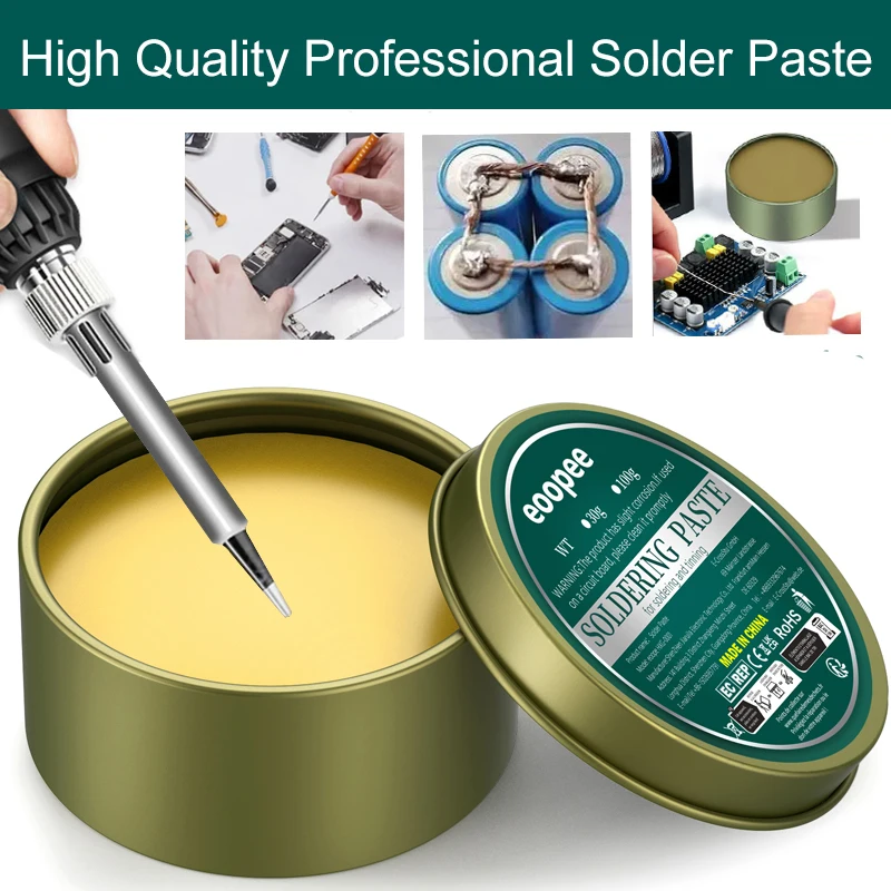 Lotpaste Kolophoniumflussmittel 10 g/30 g/100 g bleifreies Schweißflussmittel Eisenreparatur Schweißpaste