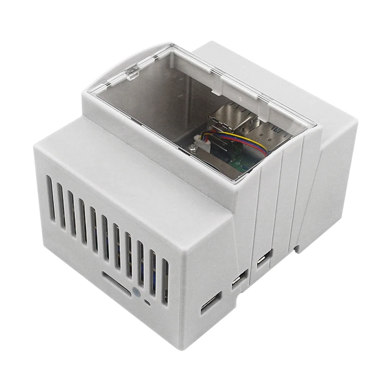 ABS-Gehäuse für Raspberry Pi 5, DIN-Schienengehäuse, großer Innenraum – Bild 4