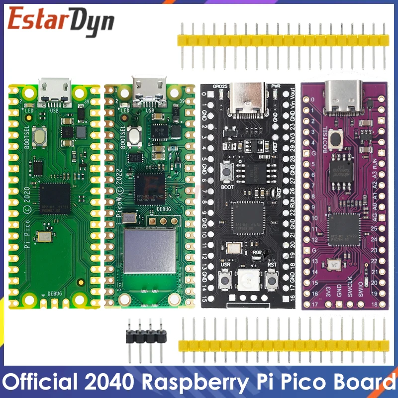 Raspberry Pi Pico Board RP2040 Dual-Core 264 KB ARM Low-Power-Mikrocomputer Hochleistungs-Cortex-M0+-Prozessor