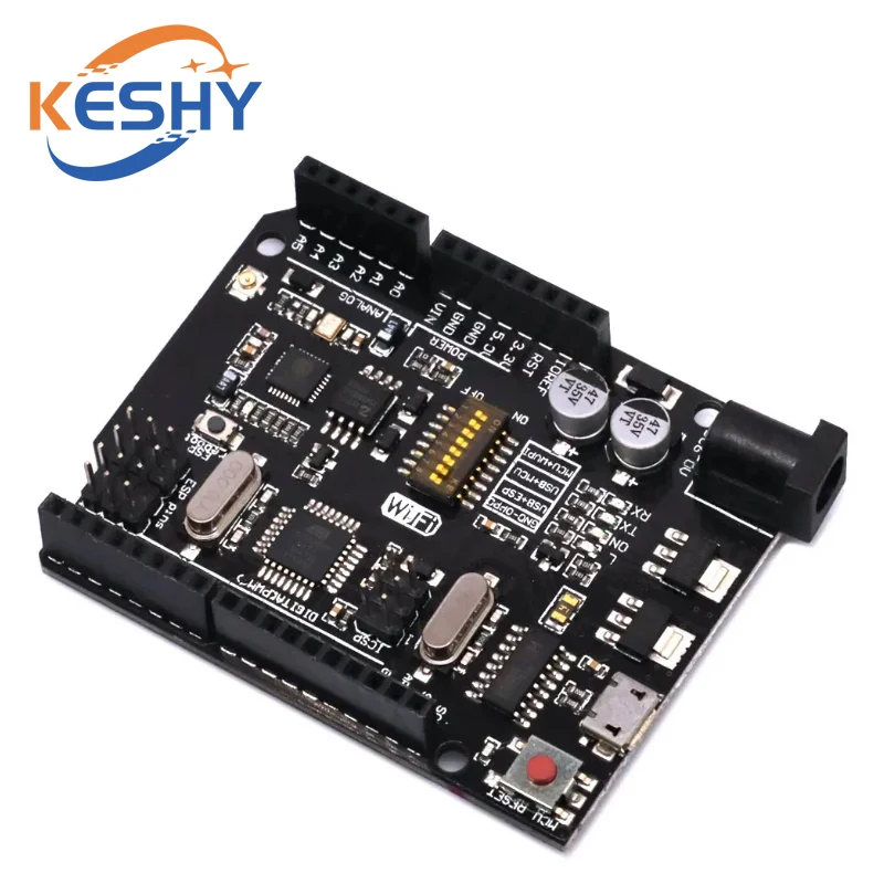 UNO+WiFi R3 ATmega328P+ESP8266 CH340 (32 MB Speicher) 6V-9V USB-TTL – Bild 6