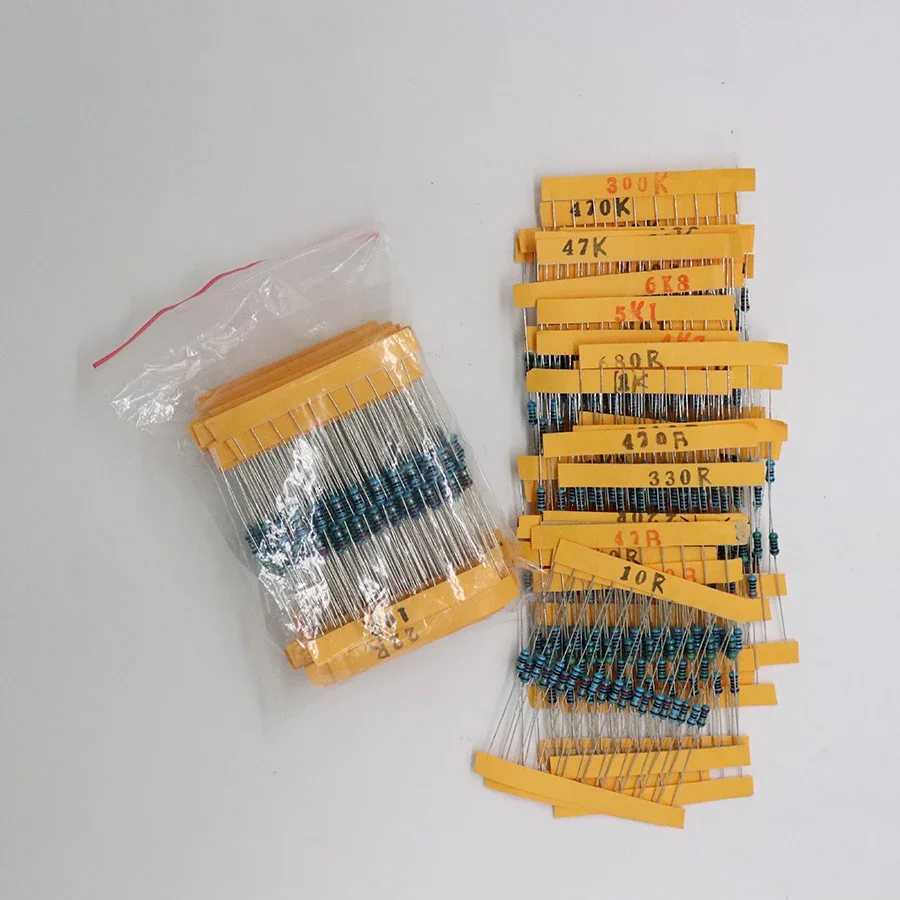 30 Arten 1/4 W Widerstand 1% Metall Film Widerstand Pack (600 Stück) – Bild 5