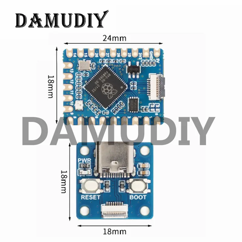 RP2040-Tiny RP2040 NULL Raspberry Pi PICO Development Board Modul Chip – Bild 3