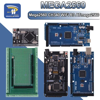 Mega2560 doppelseitiges schrauben schild pro mini wifi r3 atmega2560 ch340g für arduino mega r3 entwicklungs