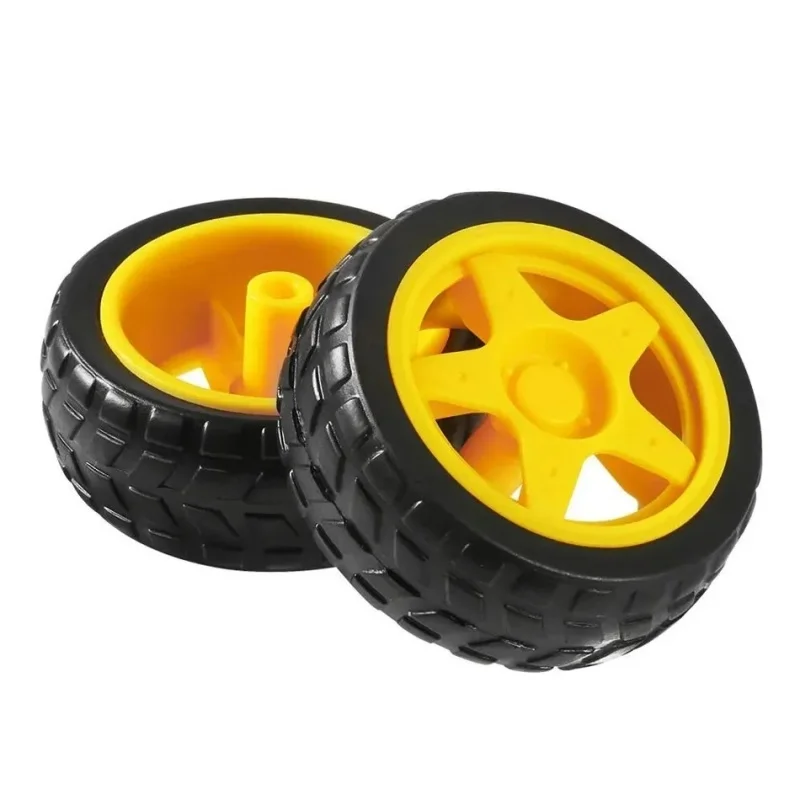 Smart Car Robot Wheels 4 DC 3-6V Verzögerungs-TT-Motoren + 4 – Bild 3