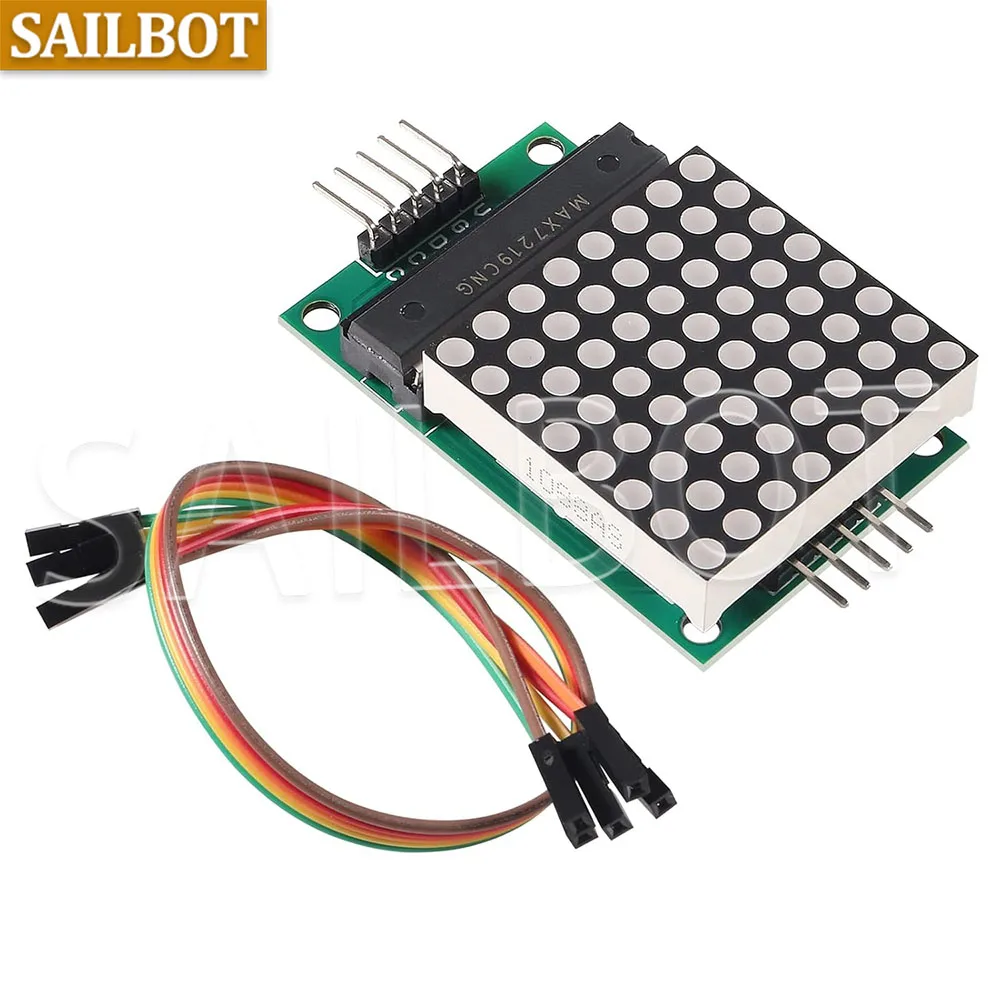 MAX7219 8*8 Dot Matrix Modul Rot Licht Mikrocontroller Modul Anzeige – Bild 5