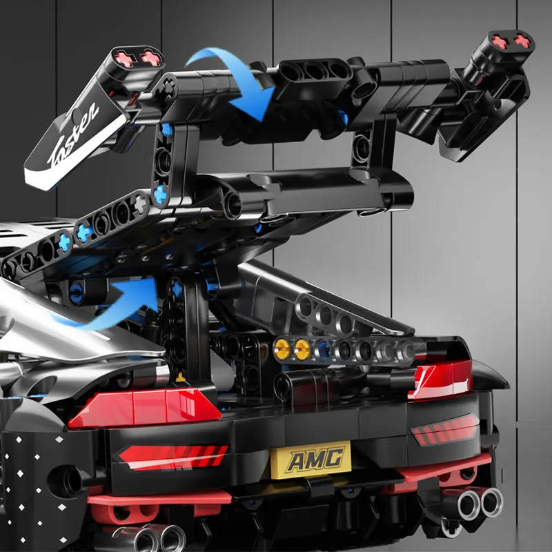 1300+ Teile Rennwagen-Baukasten, 1:14 Maßstab Technisches – Bild 4