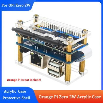 Orange Pi Zero 2 W Acrylgehäuse Modul Acrylgehäuse Schutzhülle für Single Board Computer Orange Pi Zero 2 W