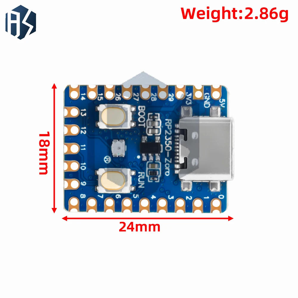 RP2350-Zero Mini-Entwicklungsboard RP2350 Basierend auf Raspberry Pi – Bild 5