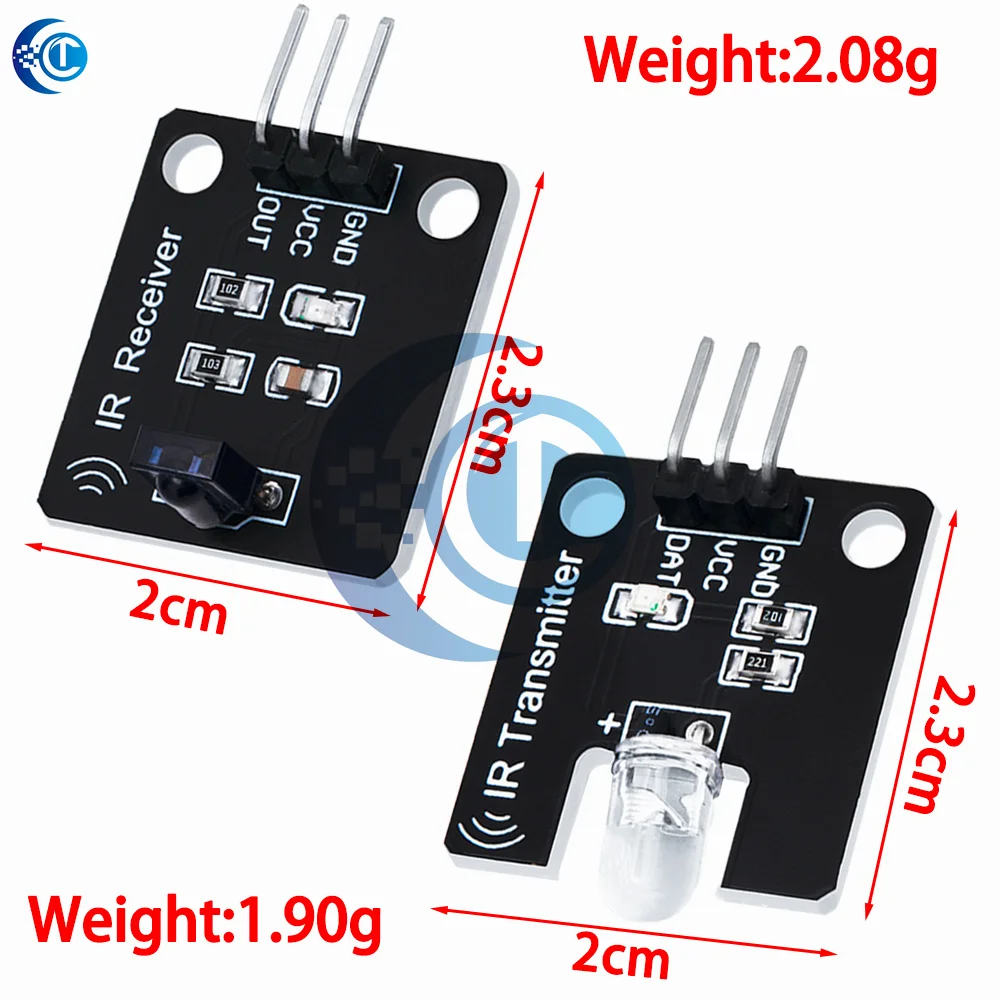 38-kHz-IR-Sender/Empfänger-Sensor-Kit: Kompatibel für Arduino – Bild 5