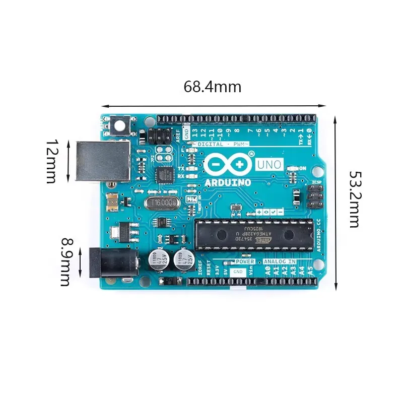 Arduino Uno Rev3 A 000066 ATmega328P AVR Entwicklungsboard Italien – Bild 5