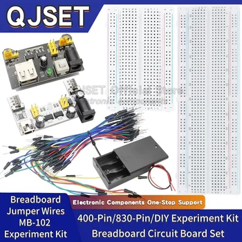 400 830-Loch Steckbrett MB-102 PCB Leiterplatte Experimentierplatine Löt-Experimentier-Set DIY Geeignet