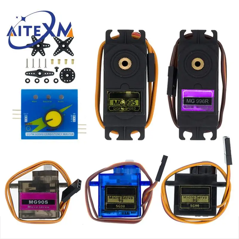 Smart Electronics Rc Mini Micro Classic Servo Tester SG90 MG90S MG995 MG996 Kunststoffgetriebe für Arduino