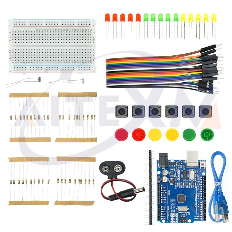 Starter Kit für UNO R3 Mini Breadboard LED Jumper Wire Button für Arduino für UNO DIY KIT Schule Bildung Labor