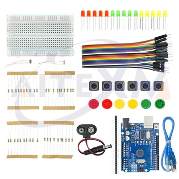Starter Kit für UNO R3 Mini Breadboard LED Jumper Wire Button für Arduino für UNO DIY KIT Schule Bildung Labor