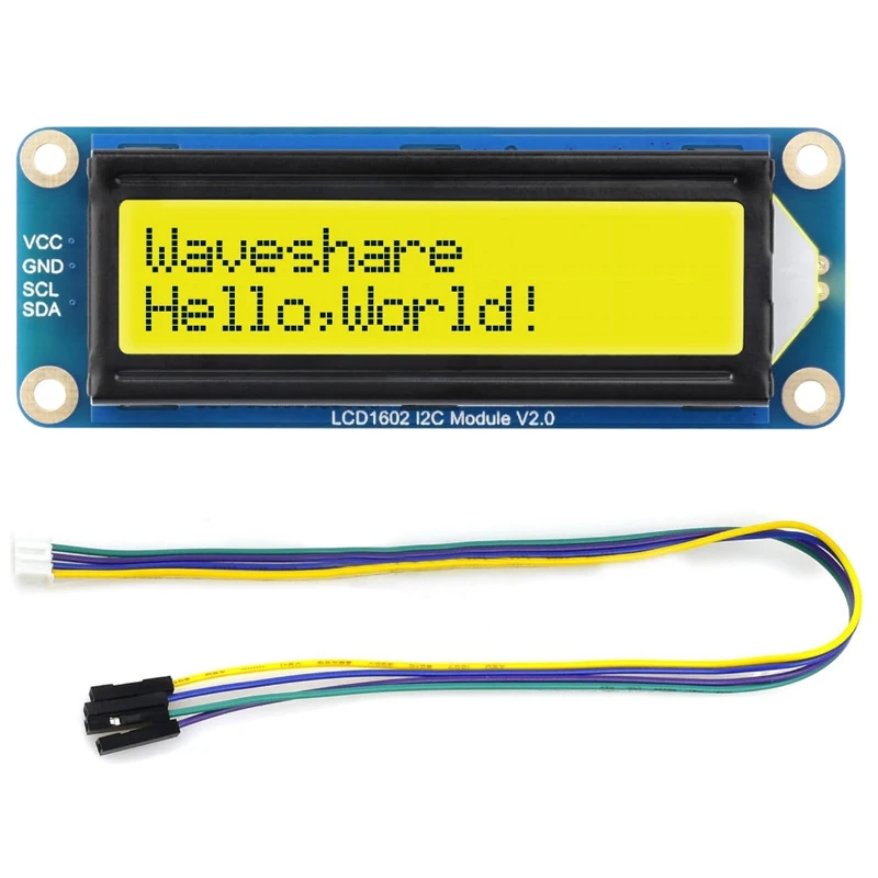 Waveshare LCD1602 I2C LCD-Modul 16 x 2 Zeichen 3,3 V/5 V – Bild 6