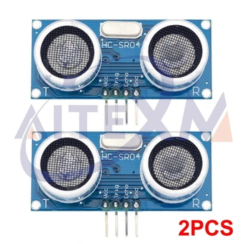 Set 2020 Ultraschall Sensor Modul HC-SR04 SR04 4Pin Entfernung Messwandler Sensor (2 Stück)