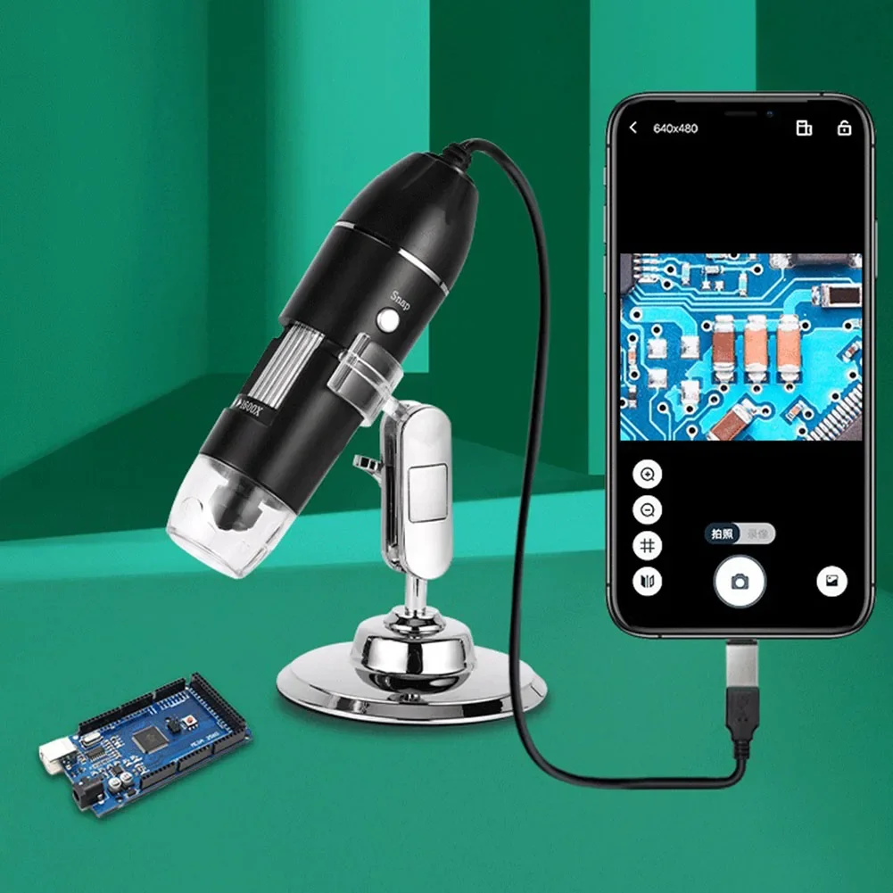 USB elektronisches Mikroskop mit Ständer tragbares elektronisches – Bild 4