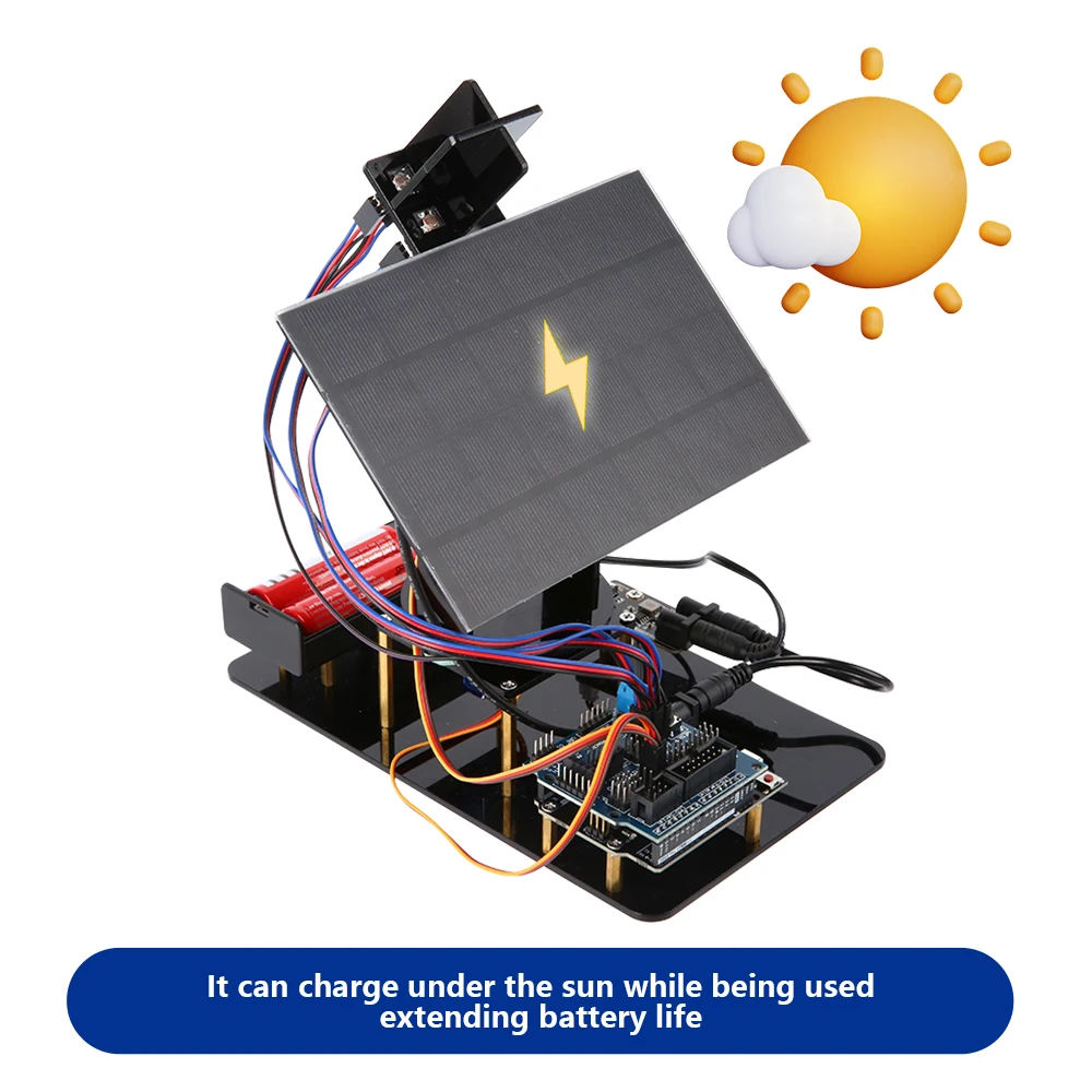 KUONGSHUN Lernset für Kinder ab 8 Jahren, intelligentes Solar-Tracker-System, Tracking-Starter-Kit für Arduino