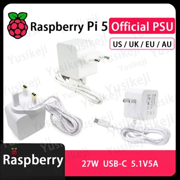 Raspberry Pi 5 Netzteil 27 W USB-C USB Typ-C Adapter 5,1 V 5 A mit PD-Standard-Unterstützung PSU PI 5
